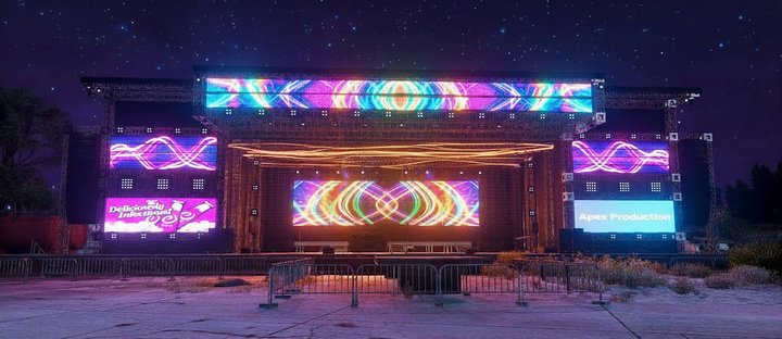 Extra Large package — world-class LED-wall stage with vivid visual production